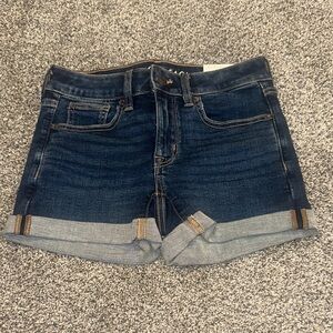 American Eagle Dark Blue Jean Shorts